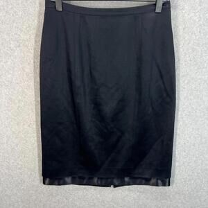Roger Sakoun Womens Knee Length Pencil Skirt Black Size EUR 42
